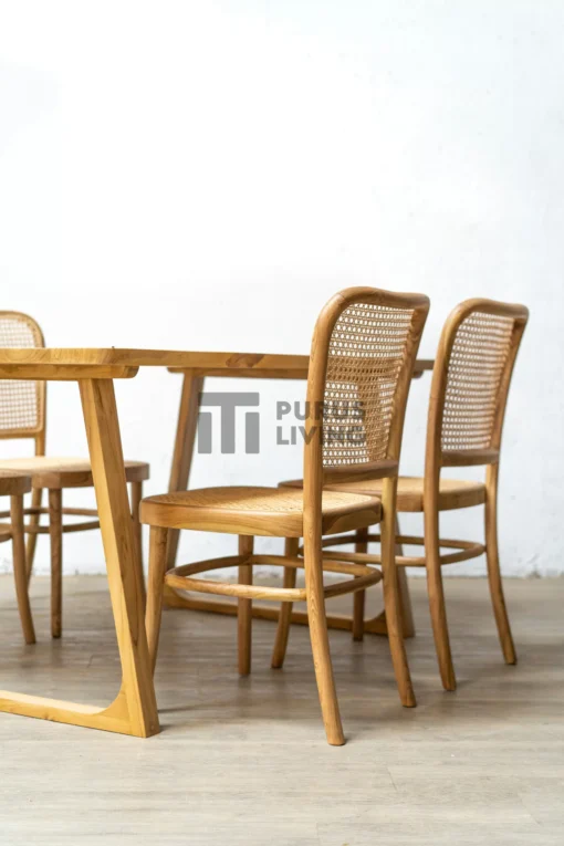 meja makan minimalis-meja makan kayu jati-meja makan minimalis jati