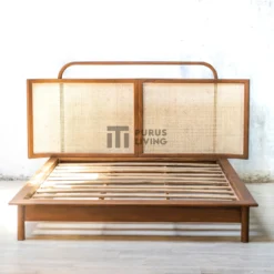 tempat tidur minimalis-tempat tidur rotan-dipan rotan-dipan queen size