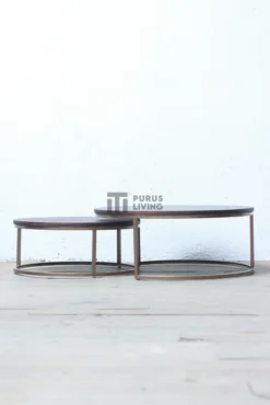 meja tamu minimalis kayu jati-meja tamu industrial-meja tamu bundar-coffee table minimalis