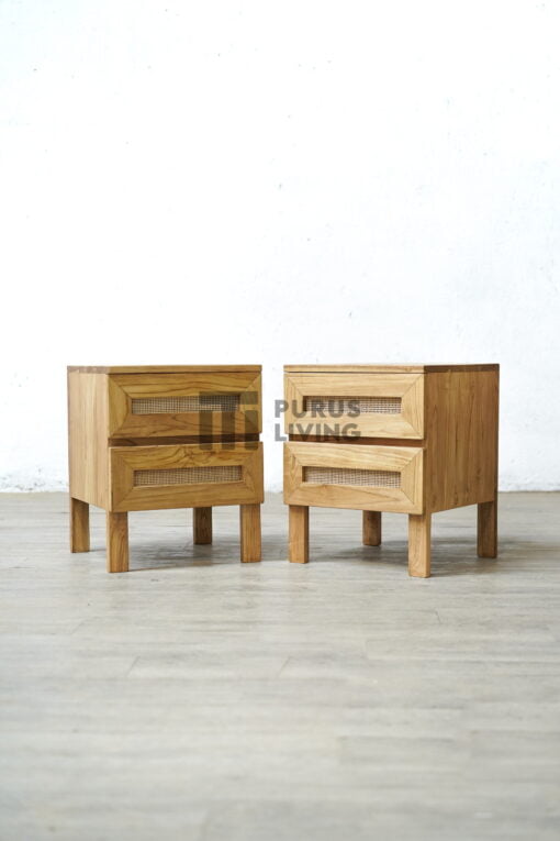 nakas minimalis kayu jati-meja kecil-nakas laci-bedside table