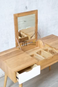 meja rias kayu-tolet minimalis-meja rias minimalis-tolet kayu jati