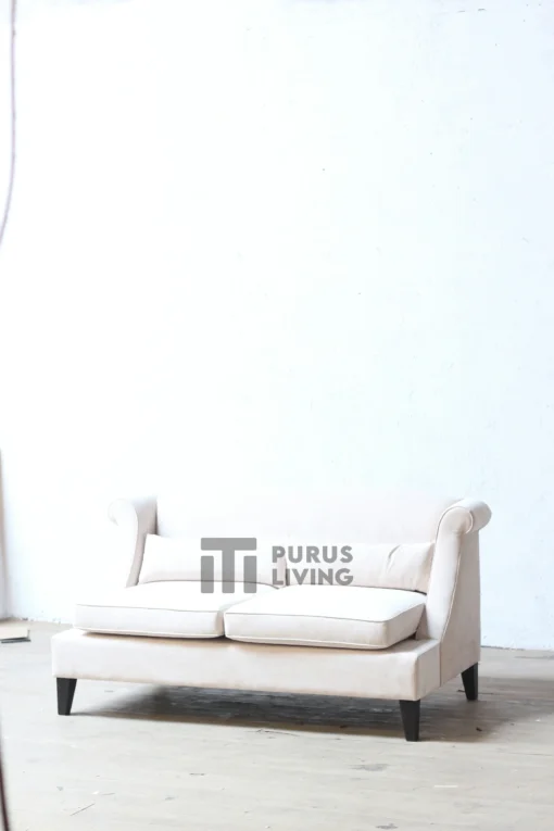 sofa ruang tamu elegan minimalis-sofa 2 dudukan-sofa minimalis kayu jati