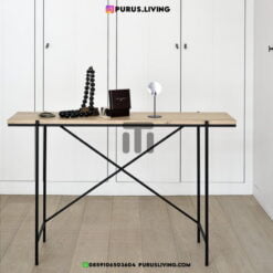 meja konsul kaki besi minimalis modern