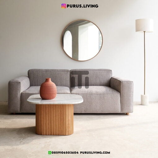 sofa ruang tamu elegan minimalis 2 dudukan