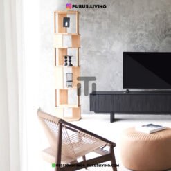 lemari tempel dinding minimalis modern kayu jati