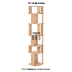 lemari tempel dinding minimalis modern kayu jati