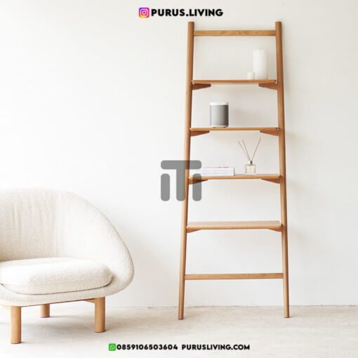 rak pajangan dinding minimalis model tangga