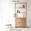 rak pajangan kayu jati minimalis modern