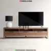 meja tv minimalis kayu jati dengan laci-meja tv minimalis modern terbaru