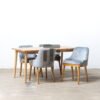 meja makan 4 kursi minimalis modern kayu jati