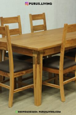 meja makan antik minimalis kayu jati