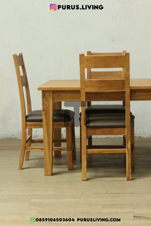 meja makan antik minimalis kayu jati