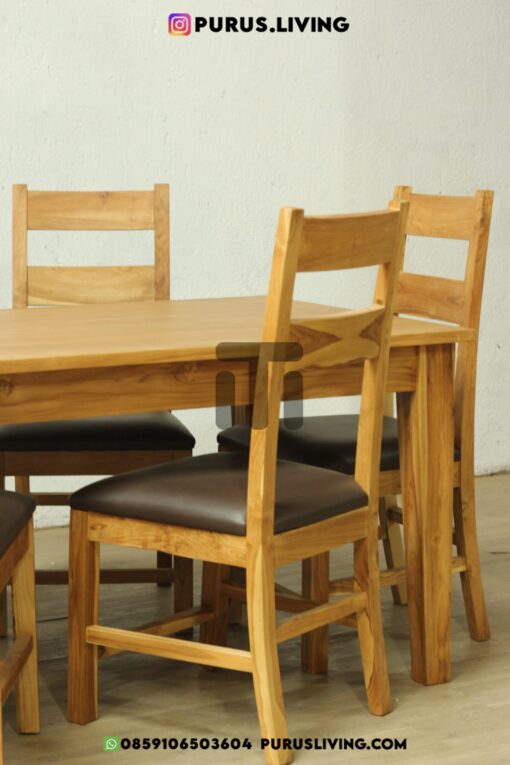 meja makan antik minimalis kayu jati