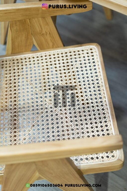 meja makan scandinavian minimalis kayu jati solid