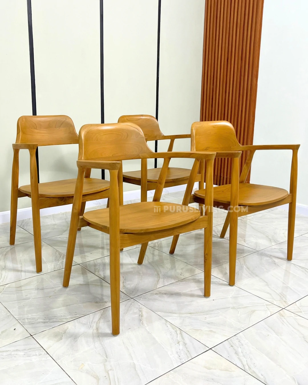 kursi makan kayu jati hiroshima