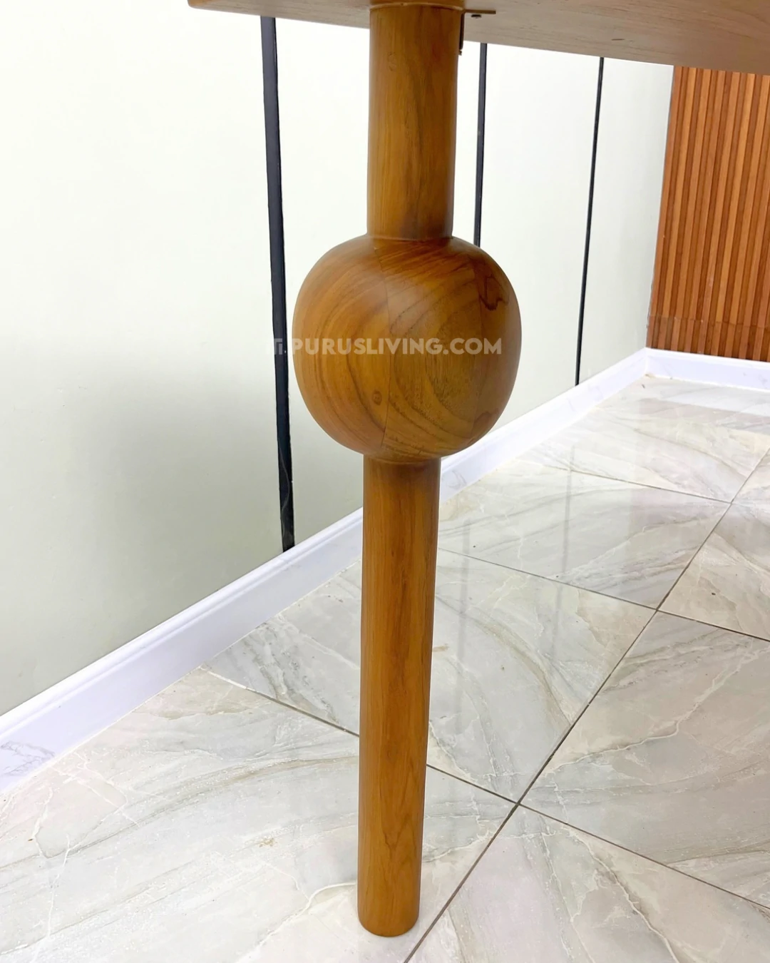meja makan custo kayu jati solid