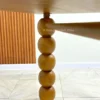 meja makan custo kayu jati solid