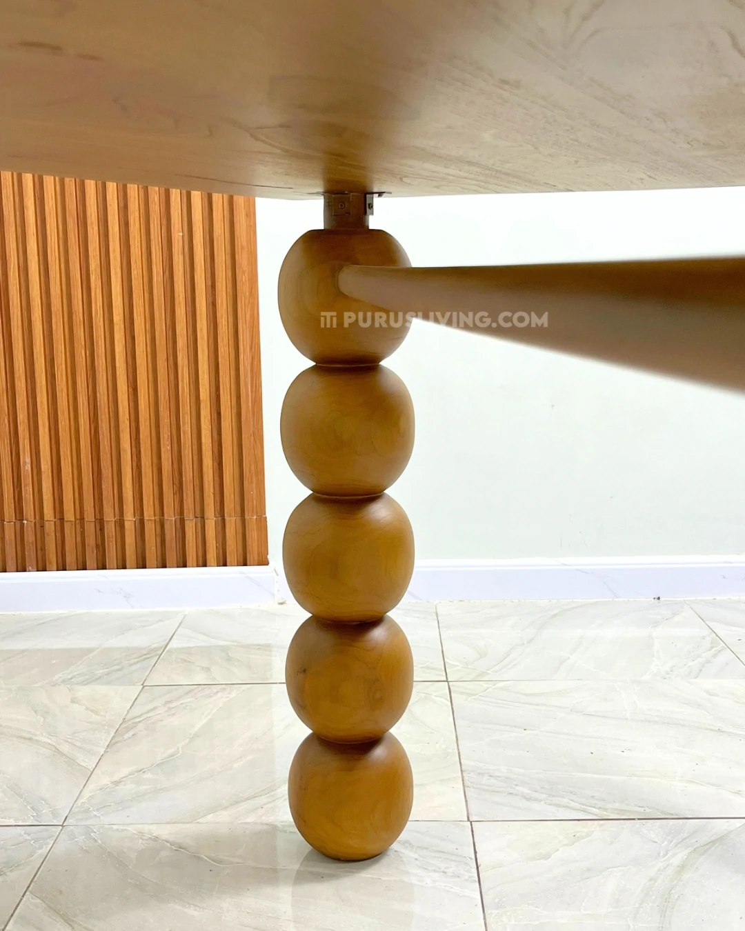 meja makan custo kayu jati solid