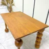 meja makan custo kayu jati solid