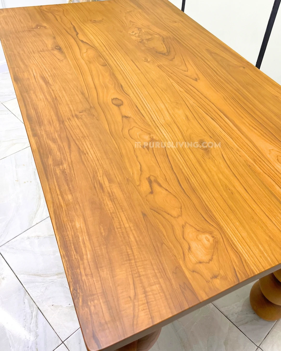 meja makan custo kayu jati solid