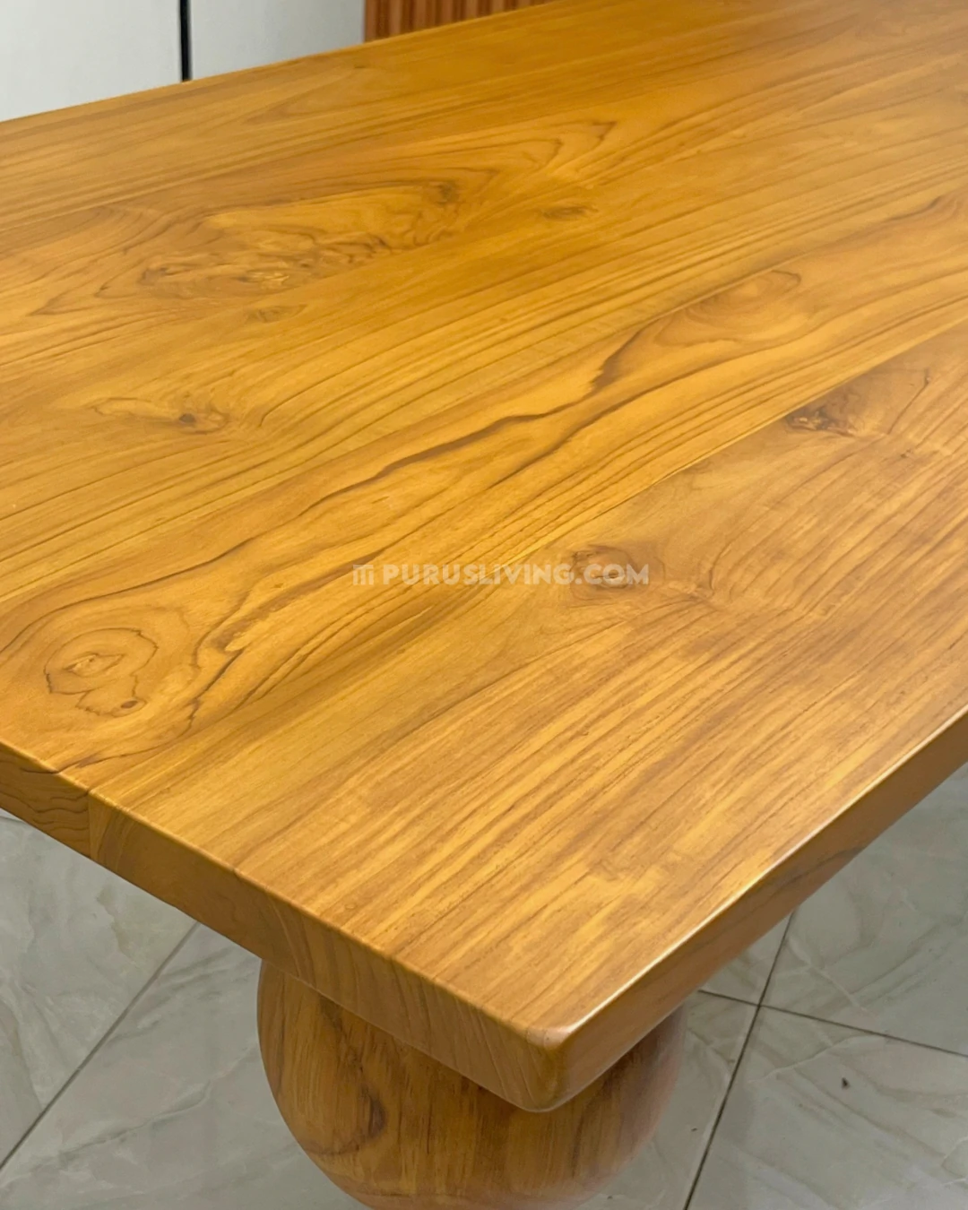 meja makan custo kayu jati solid