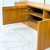 meja tv minimalis modern kayu jati solid