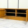 meja tv minimalis modern kayu jati solid