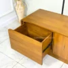 meja tv minimalis modern kayu jati solid