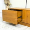 meja tv minimalis modern kayu jati solid