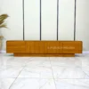 meja tv minimalis modern kayu jati solid