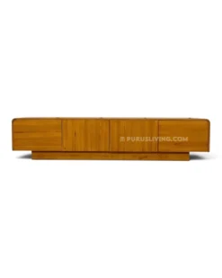 meja tv minimalis modern kayu jati solid