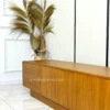 meja tv minimalis modern kayu jati solid