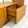 meja tv minimalis modern kayu jati solid