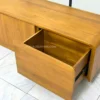meja tv minimalis modern kayu jati solid
