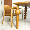 set meja makan kayu jati custom desain