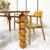 set meja makan kayu jati custom desain