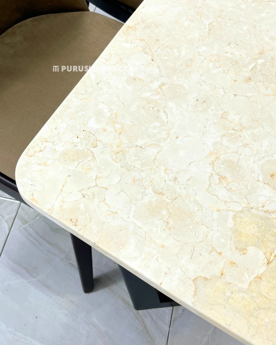 set meja makan marmer minimalis modern