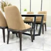 set meja makan marmer minimalis modern