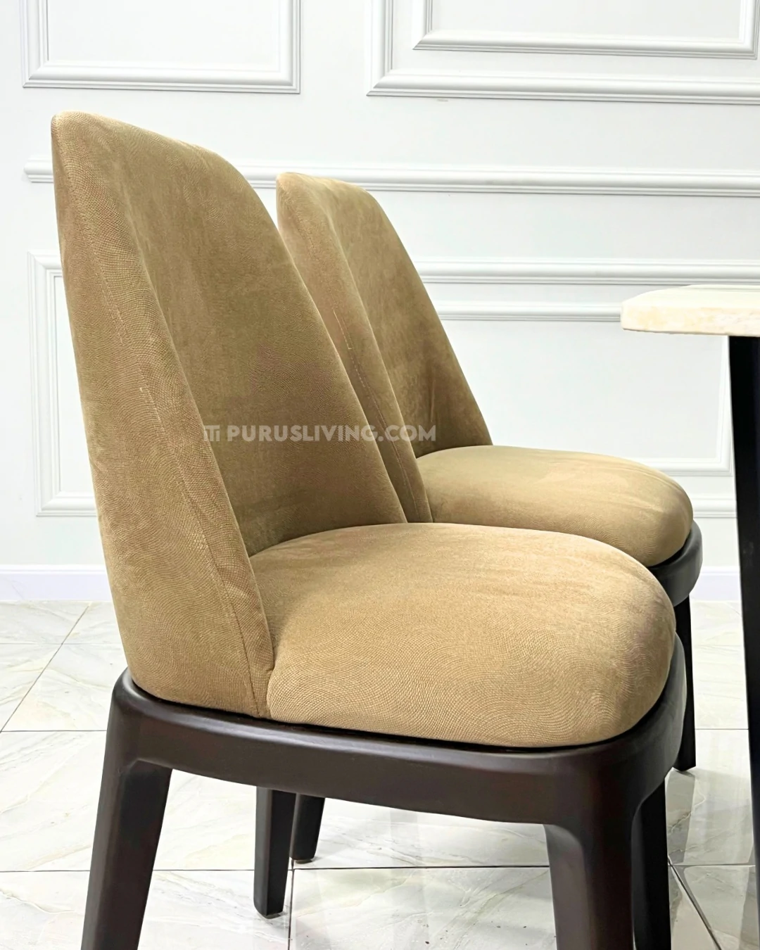 set meja makan marmer minimalis modern
