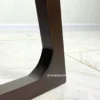 set meja makan minimalis modern kayu jati solid