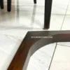 set meja makan minimalis modern kayu jati solid