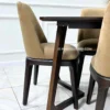 set meja makan minimalis modern kayu jati solid